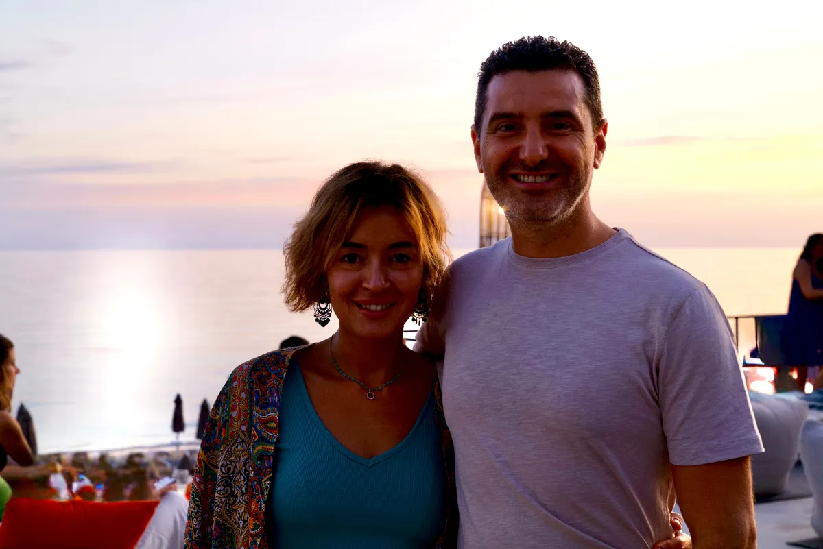 Couple at sunset
